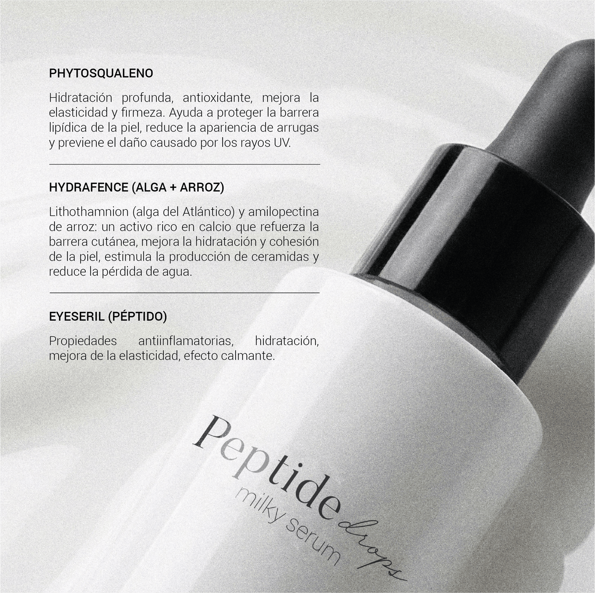 Peptide drops milky serum 30 ml